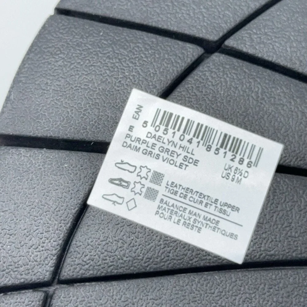 Clarks Artisan Nubuck Leather Slip On Shoes Daelyn Hill Purple Grey Platform 9 M - Picture 9 of 12